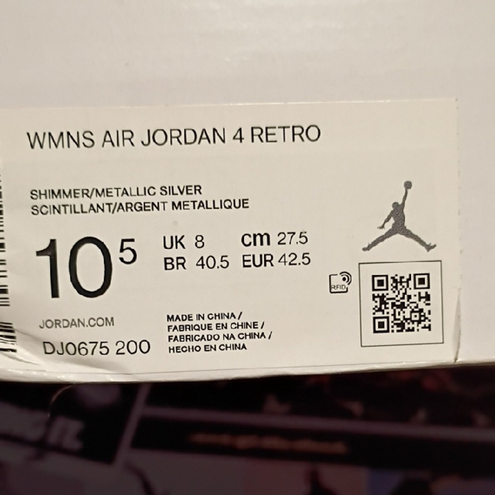 Jordan Women's Air Jordan 4 Retro - Metallic Silver
